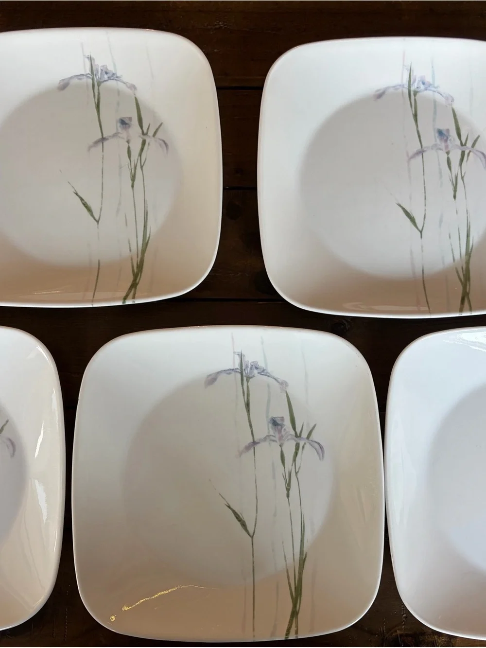 Corelle shadow irise Dinner and salad plates set of 5